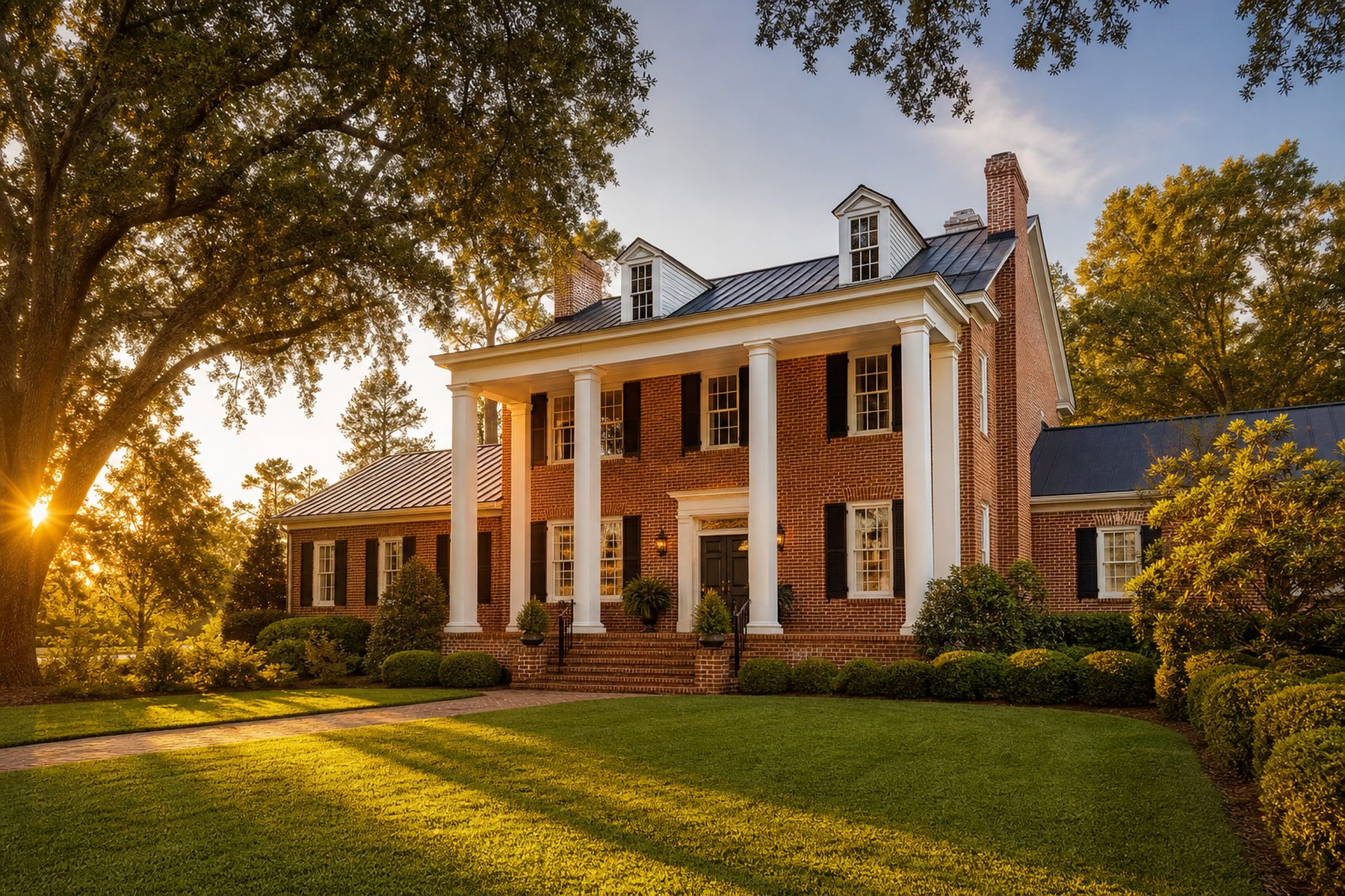A brick Southern home in Upstate South Carolina