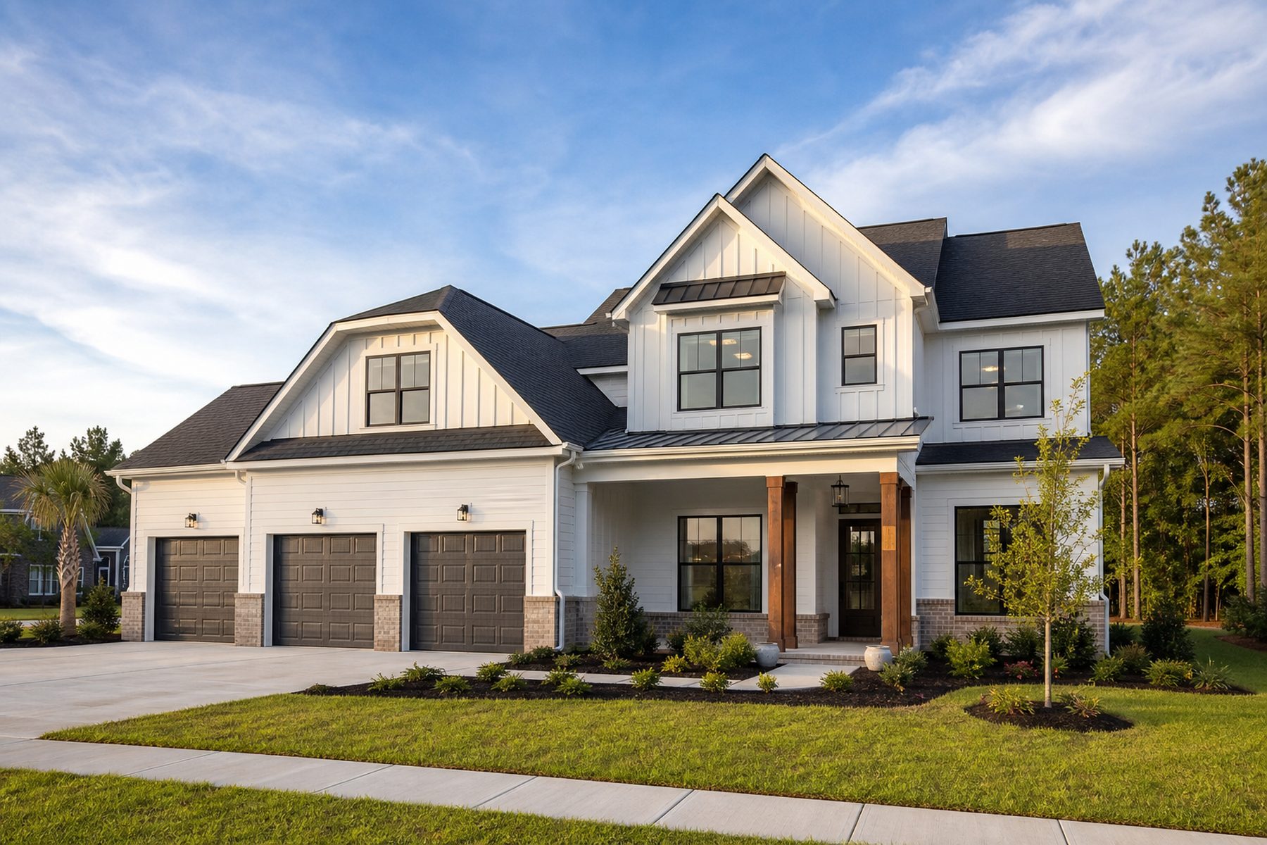 A new-construction South Carolina home